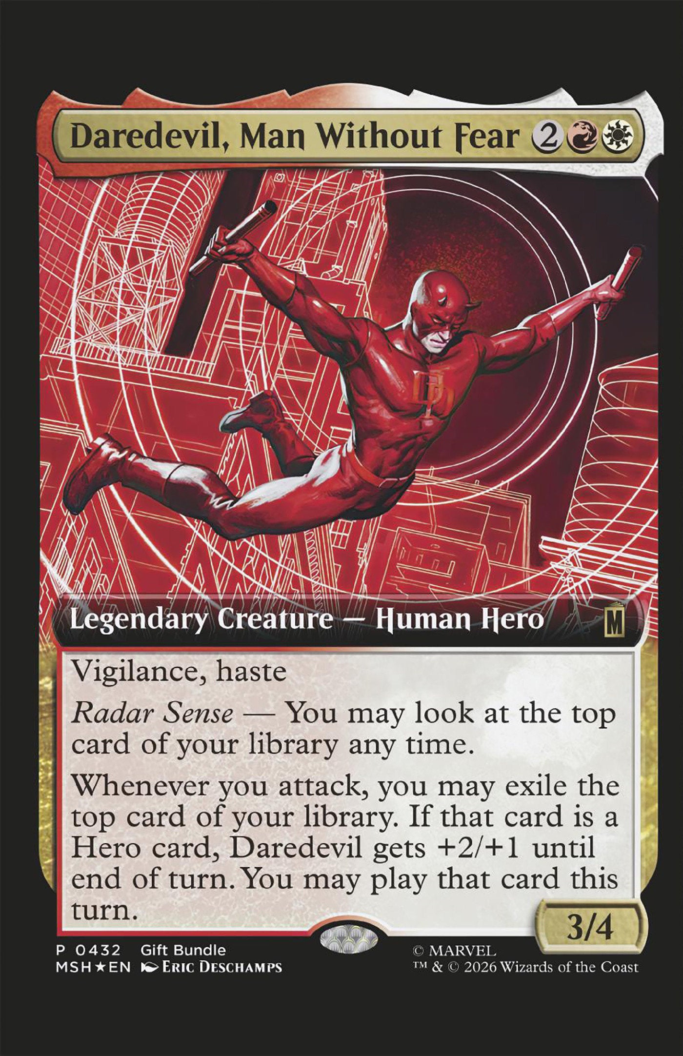 Daredevil #4 Classified Artist Magic: The Gathering Variant