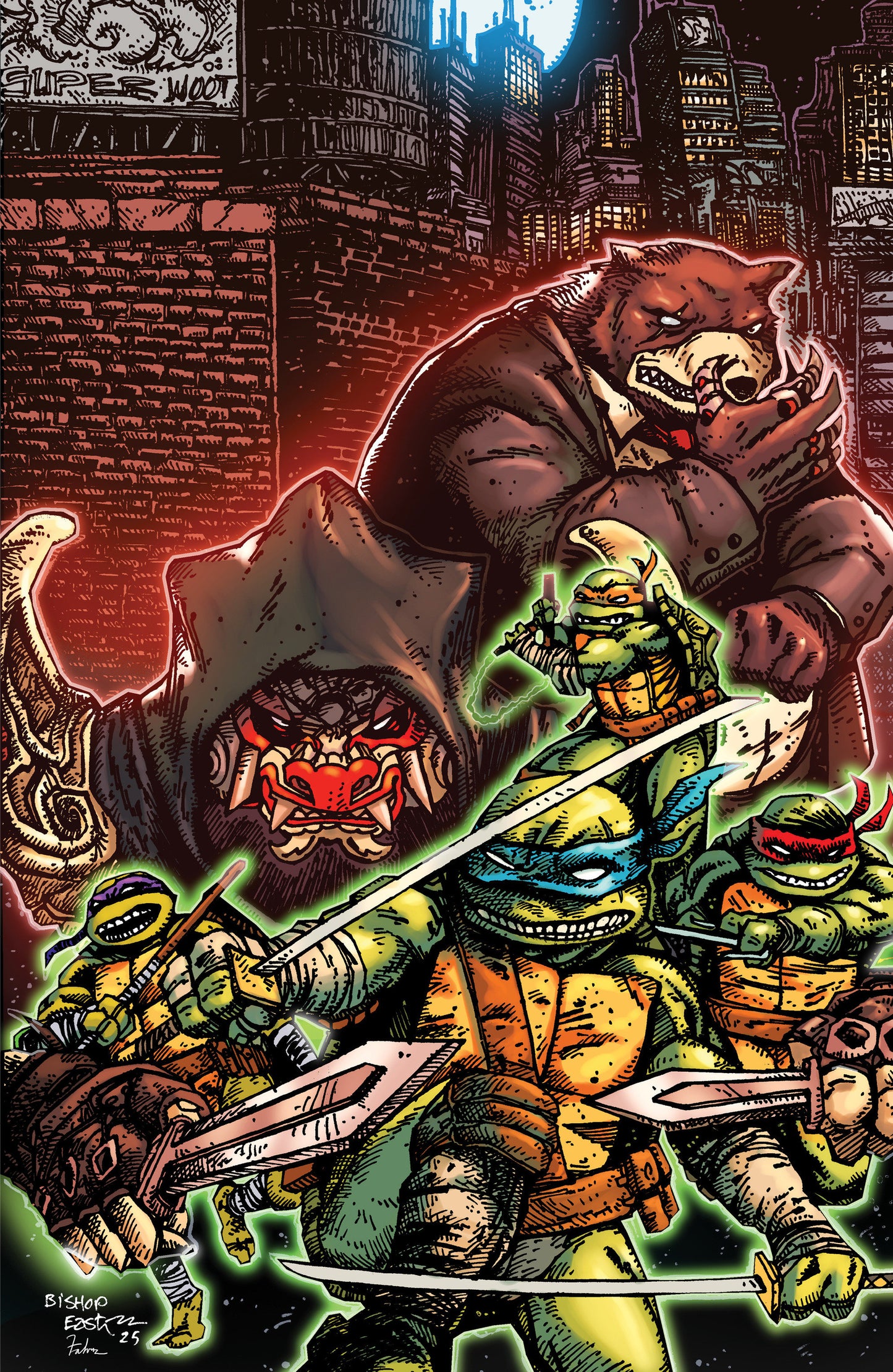 Teenage Mutant Ninja Turtles #14 Variant Ri (25) (Eastman & Bishop Full Art)