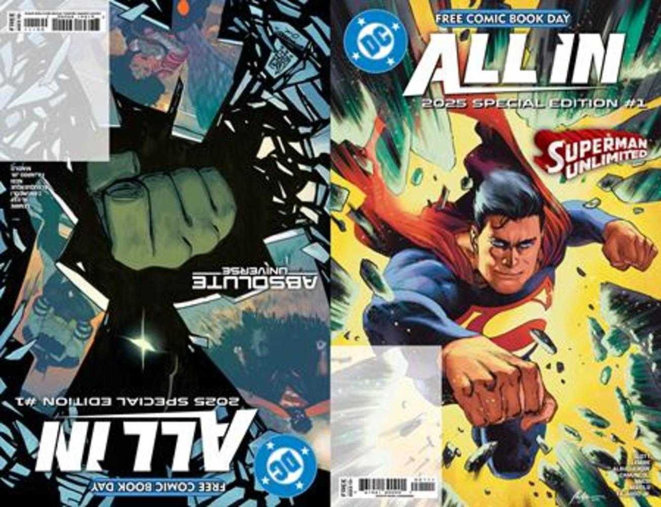 Free Comic Book Day 2025   Bundle Of 25   DC All In Absolute Universe 2025 Free Comic Book Day Special Edition
