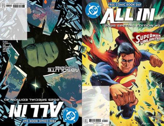 Free Comic Book Day 2025   Bundle Of 25   DC All In Absolute Universe 2025 Free Comic Book Day Special Edition