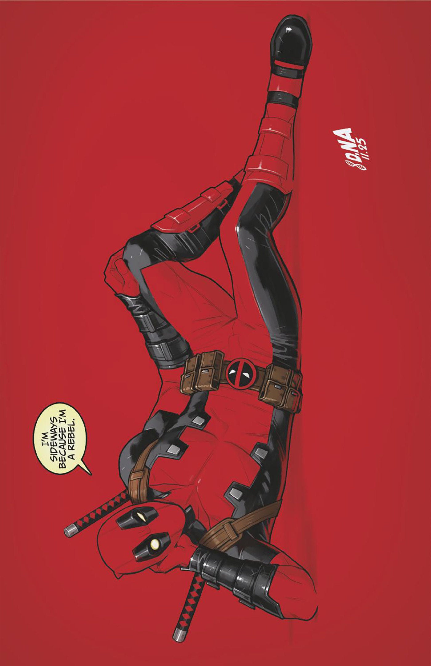 Wade Wilson: Deadpool #1 David Nakayama Color Block Red Full Art Variant